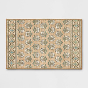 2'x3' Comfort Mat Bohome Accent Rug Yellow - Threshold™ - 1 of 4