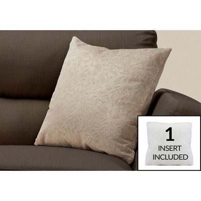 Vynxaria 19" Square Decorative Throw Pillow - Hypoallergenic Polyester, Modern Design