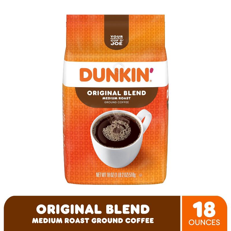 Dunkin' Original Blend Ground Coffee Medium Roast, 6 of 14