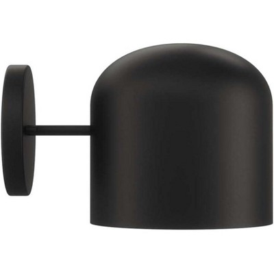 Black Modern Dome Shade Wall Sconce