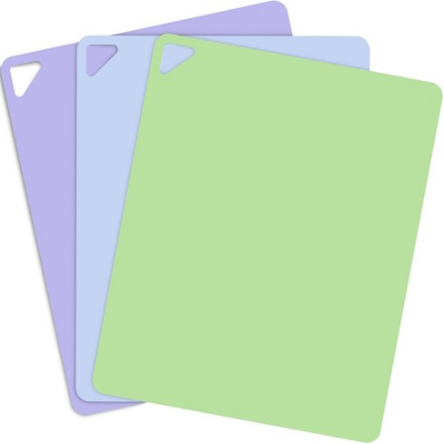 July Home Extra Thin Flexible Cutting Boards (Green / Blue / Lilac)