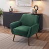 Sapphtopaz Modern Velvet Accent Chair with Armrest Upholstered Comfy Reading Chair for Children Leisure Accent Chairs for Living Room, Bedroom - 4 of 4