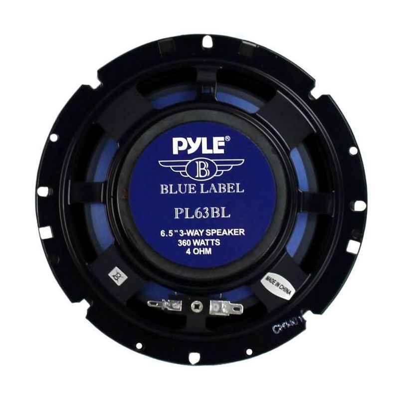Pyle PL63BL 6.5" 360 Watts 3-Way Car Audio Coaxial Speakers PAIR Blue, 5 of 7