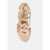 Jisters Cut Out Detail Rhinestone Flat Womens Sandals - 4 of 4