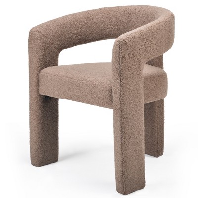 FURNIinspire Accent Chairs STARY Modern Upholstered Dining Chairs for Kitchen Living Room Bedroom, Green- Set of 2, Grey, 21.65"*23.62"*19.3"