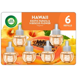 Air Wick Plug-in Scented Oil Air Freshener Refills - Hawaii - 6pk - 1 of 4