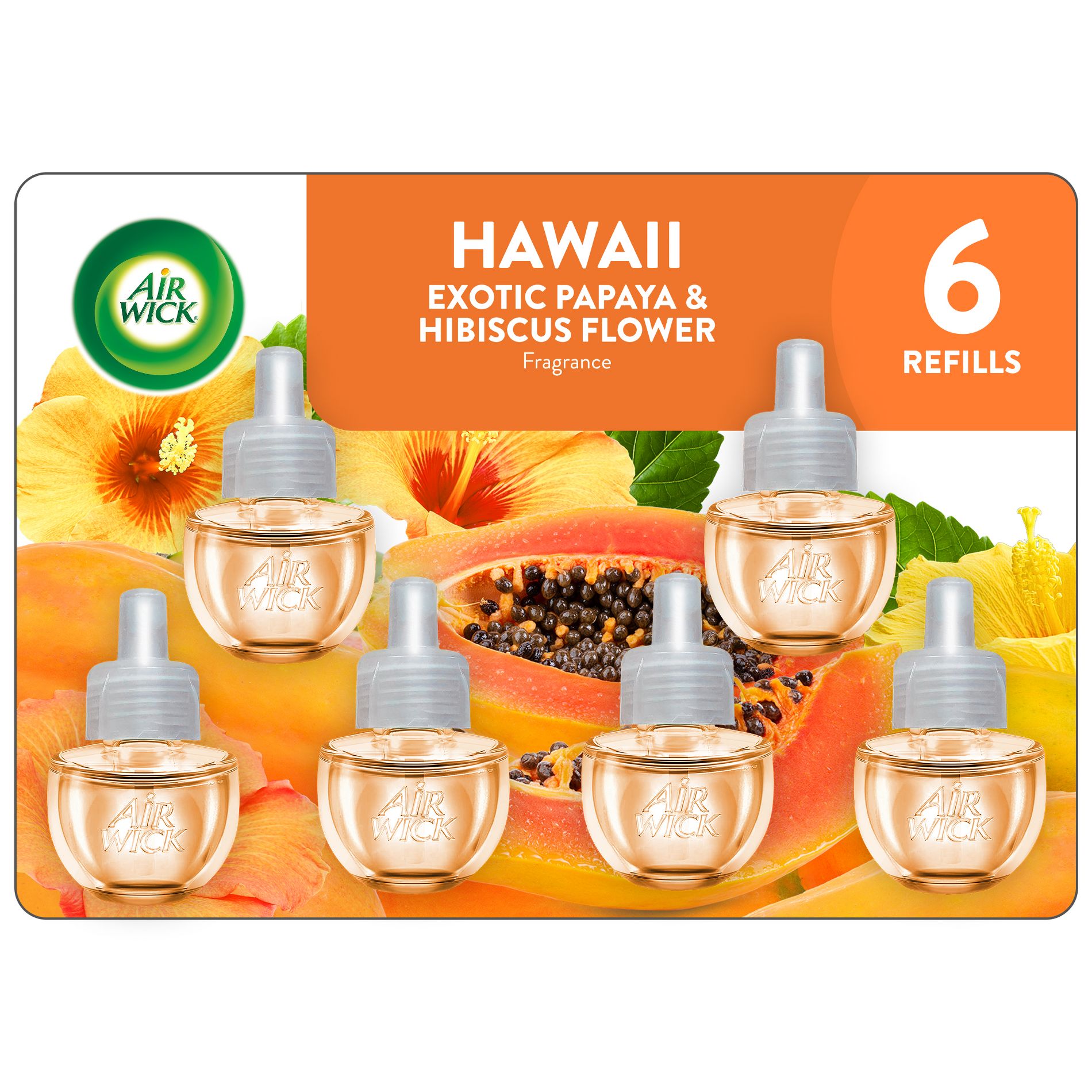 Air Wick Plug-in Scented Oil Air Freshener Refills - Hawaii - 6pk