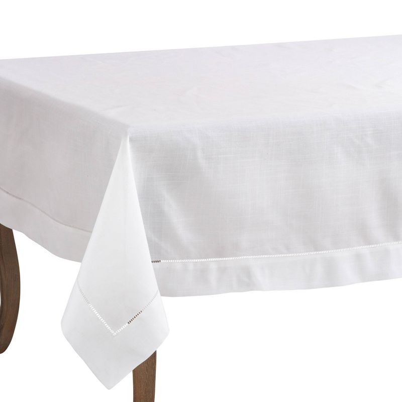 Hemstitch Border Design Tablecloth - Saro Lifestyle, 3 of 4
