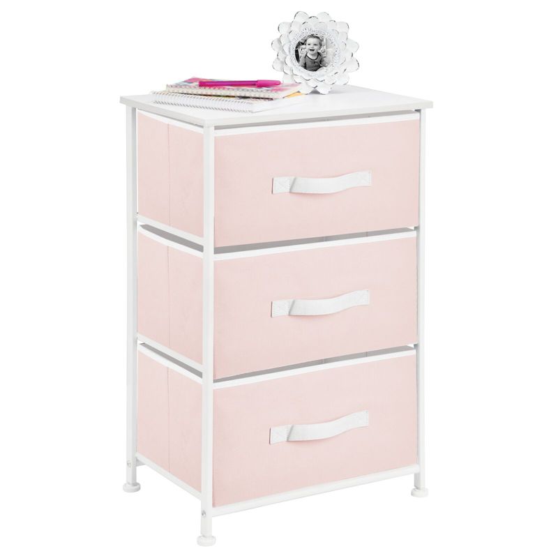 mDesign Storage Dresser Tower Furniture Unit with 3 Drawers, 5 of 8