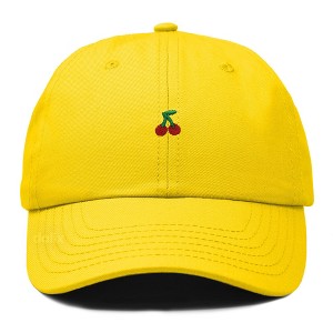 Dalix Lil Cherry Embroidered Cotton Summer Outdoor Baseball Cap Dad Hat Womens - 1 of 4