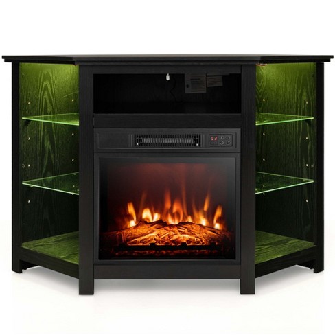 Target tv deals stand with fireplace