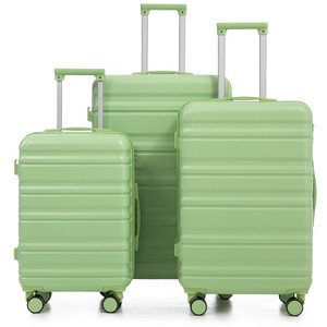 UBSSO 3-Piece Lightweight Hardside Luggage Set with Spinner Wheels & TSA Lock, Includes 20" Carry-On, 24" & 28" Upright Suitcases - 1 of 4