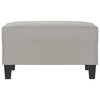 vidaXL Footstool Light Gray 27.6 in.x21.7 in.x16.1 in. Microfiber Fabric - 3 of 4