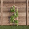 Garden Trellis- For Climbing Plants- Decorative Curving Flower Stem Metal Panel -For Vines, Roses, Vegetable Plants & Flowers by Pure Garden - 3 of 4
