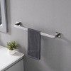 ChicFurnit Bathroom Towel Holder 5 Piece Set for Stylish Organization and Versatile Home Use, Silver, 24.3"*6.2"*3.3" - 2 of 4
