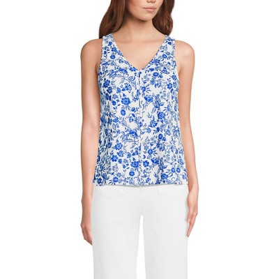 Lands' End Women's Slub Tank Top