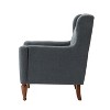 Arwid Armchair with Squared Arms and Solid Wood Legs for Living Room and Bed Room  | ARTFUL LIVING DESIGN - 3 of 4