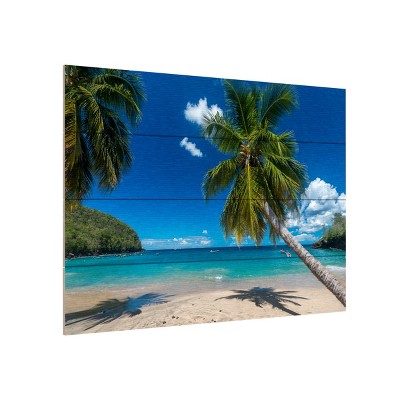 Trademark Fine Art -Mathieu Rivrin 'Martinique' Wood Slat Art