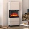 Tangkula 24" 3-Sided Electric Fireplace Insert w/Remote Control 3 Flame Colors 1-6H Timer - 3 of 4