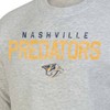 NHL Nashville Predators Men's Long Sleeve Ash Gray Crew Neck Fleece Hooded Sweatshirt - 3 of 3