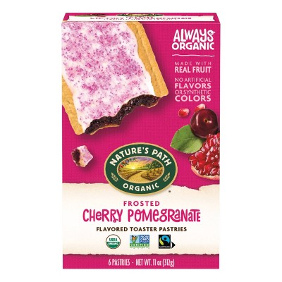 Nature's Path Organic Toaster Pastries Frosted Cherry Pomegranate - 6ct