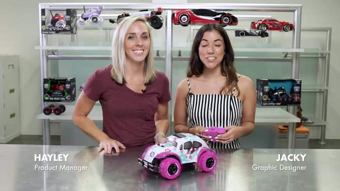 Sharper Image Pixie Cruiser Pink And Purple Remote Control (RC) Car, 2 of 14, play video