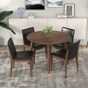 NicBex Modern Rectangle Dining Table for 6 Seaters,Kitchen Table with Water-resistant Tabletop for Kitchen,Brown/Walnut Brown/White Brown - 3 of 4