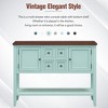 CENGHU Vintage Console Table, Storage Cabinet Sideboard with 4 Drawers and Bottom Shelf, for Kitchen, Dining Room and Living Room - 3 of 4