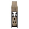 Sapphtopaz Modern Console Table with 3 Open Shelves Narrow Entryway Table with X Design Metal Legs Accent TV Stands for Living Room,Entryway - 2 of 4