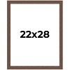 PosterPalooza | 22x28 Wide Barnwood Picture Frame, UV Acrylic, 6 Finishes - Grey, Brown, White, and Black - 2 of 4