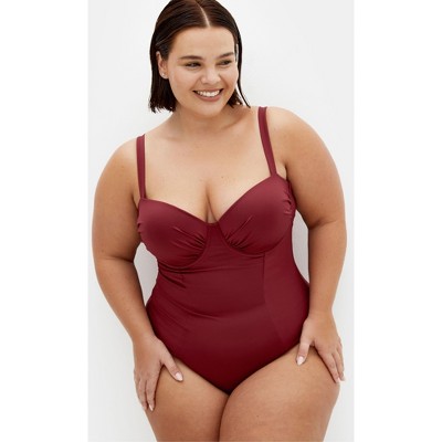 Women's Plus Size Seville Underwire 1 Piece - shiraz | CITY CHIC