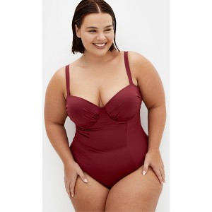 Women's Plus Size Seville Underwire 1 Piece - shiraz | CITY CHIC - 1 of 4
