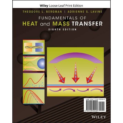 Fundamentals of Heat and Mass Transfer - 8th Edition by  Adrienne S Lavine & Theodore L Bergman & Frank P Incropera & David P DeWitt (Loose-Leaf)