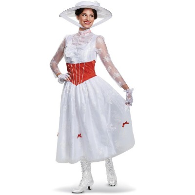 Mary Poppins Mary Poppins Deluxe Adult Costume, Small (4-6)