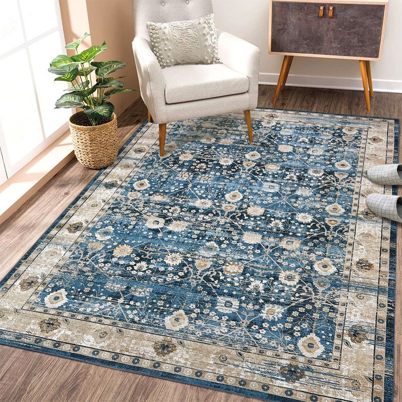 WhizMax Machine Wash Rug Area Rug Bohemian Accent Rug for Living Room Bedroom Rug, 3 of 10