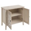 CAVINAS Sideboard Cabinet,Buffet Table with Carved Doors,3-Level Adjustable Shelves,Console Cabinet for Living,Dining,Kitchen,Entryway - 4 of 4