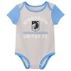 MLS Minnesota United FC Infant Boys' Infant Boys' 3pk Bodysuit - 3 of 4