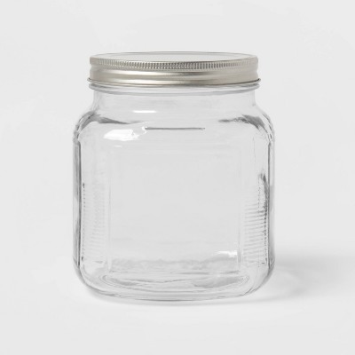 32oz Glass Jar and Metal Lid - Threshold™