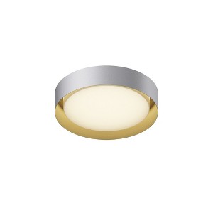 ET2 Lighting Echo 1 - Light Flush Mount in  White/Gold - 1 of 3