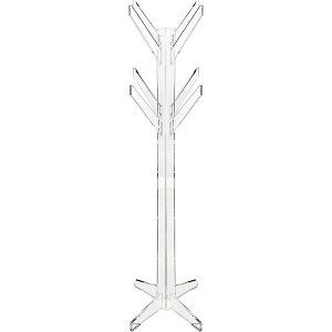 Designstyles Free Standing Luxurious Acrylic Coat Rack, Heavy Duty, Beautiful Home Decor, Perfect For Hats, Clothes, and Umbrellas - 1 of 4