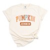 Simply Sage Market Varsity Pumpkin Junkie Garment Dyed Tee - 2 of 4