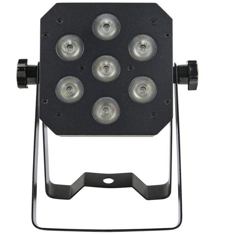 Monoprice Super-Bright PAR Stage Light (RGBAW-UV) 12 Watt, x 7 LED, Built-in Program Abilities, such as Fade, Strobe, Color Changing, 2 of 6