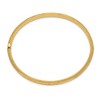 Black Bow Jewelry 6mm 14k Yellow Gold Laser Cut Hinged Bangle Bracelet, 8 Inch - 2 of 4
