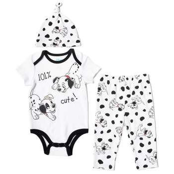 Disney The Aristocats Bambi Disney Classics 101 Dalmations Marie Baby Girls Bodysuit Pants and Headband 3 Piece Outfit Set Newborn to Infant