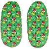 Seven Times Six Dr. Seuss GRINCH Who Stole Christmas Grinch Santa Slipper Socks No-Slip Sole Green - 3 of 4