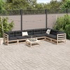 vidaXL - Patio Sofa Set with Cushions Modular Outdoor 8 Piece Solid Pine Wood Garden Furniture - Waterproof Design - 3 of 4
