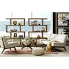 Okak 21"W/40"W Unique Triangle Coffee Table with Wood Veneer Top Cottage Style Side Table for Small Spaces(Set of 1 or 2) - 4 of 4
