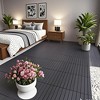 Chic Crate-24Pcs Dark Gray DIY Interlocking Terrace Deck Tiles – Easy Install | Indoor/Outdoor Poolside | DARK GRAY - 4 of 4
