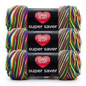 Red Heart Super Saver Yarn 24 Pack-Mexicana - 1 of 4
