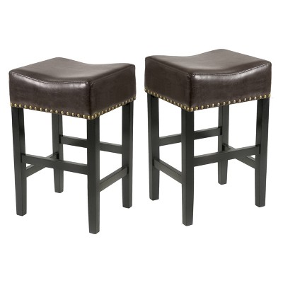 Set of 2 Louigi 30" Barstool Brown - Christopher Knight Home